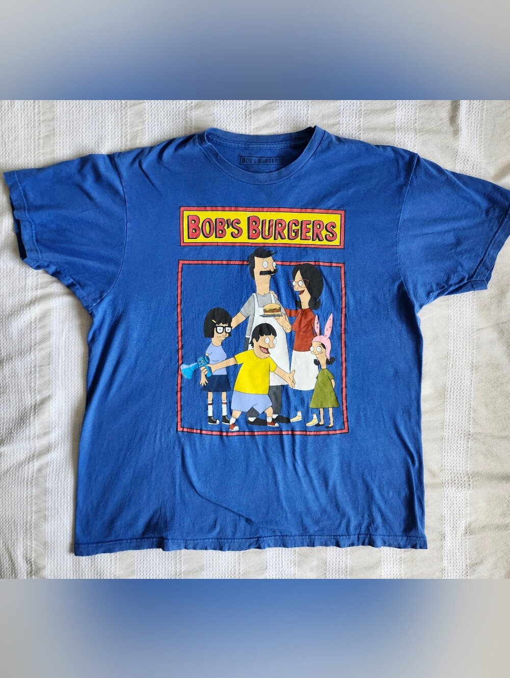 Bob's Burgers Belcher Family Blue Graphic T-Shirt Men's Size XL